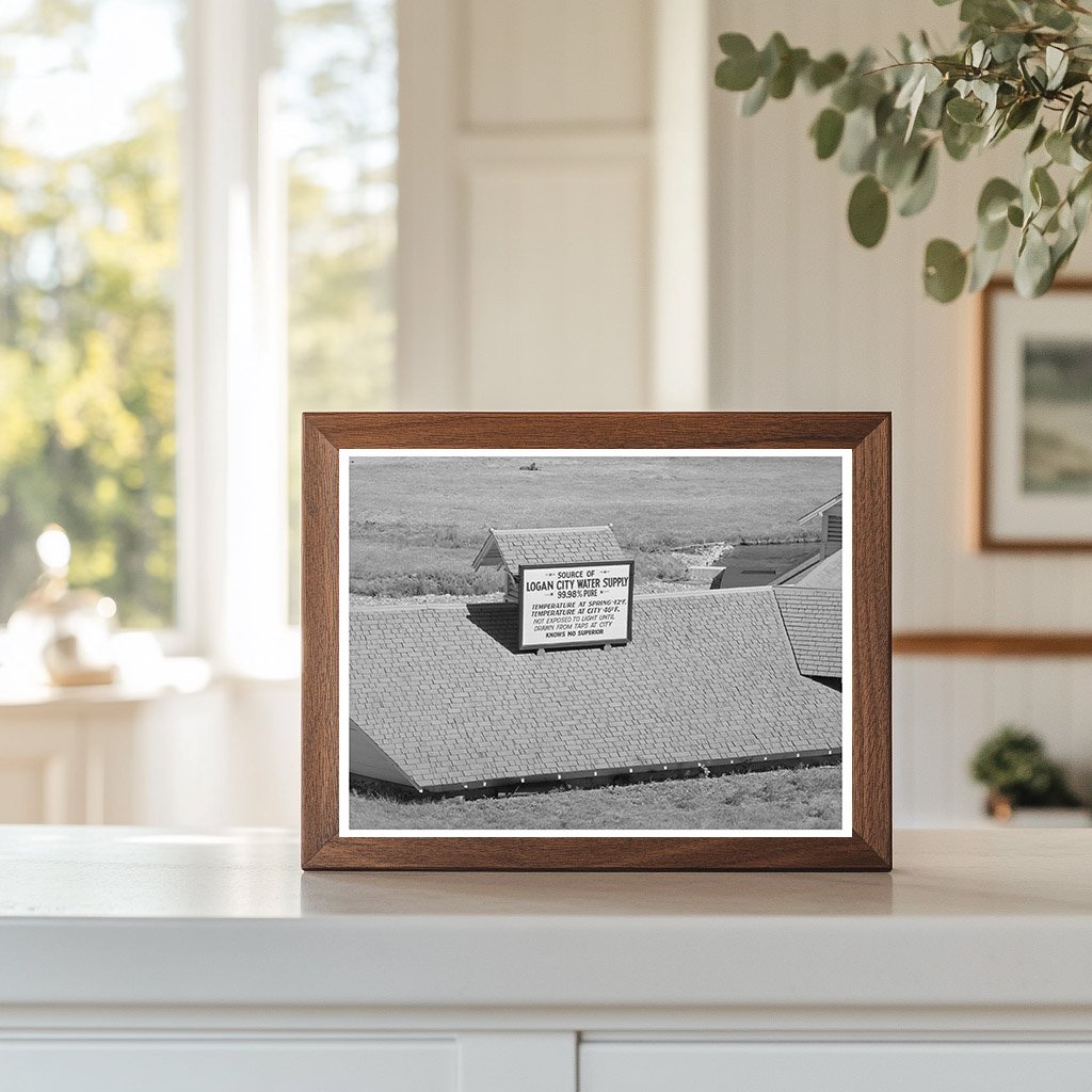 Water Supply Scene Logan Utah August 1940