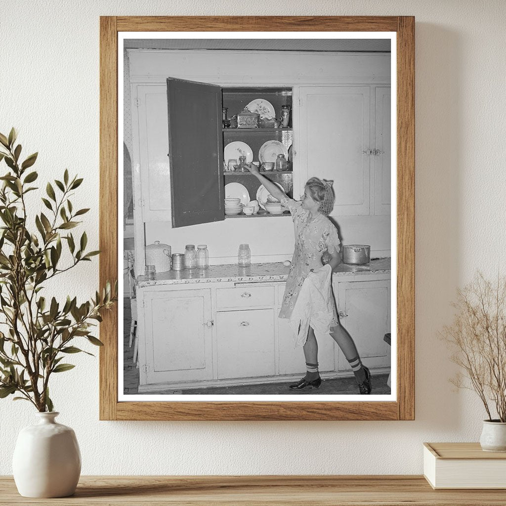 Mormon Farmers Daughter in Kitchen Box Elder County 1940