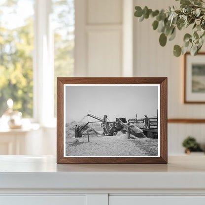 Barley Threshing in Box Elder County Utah August 1940