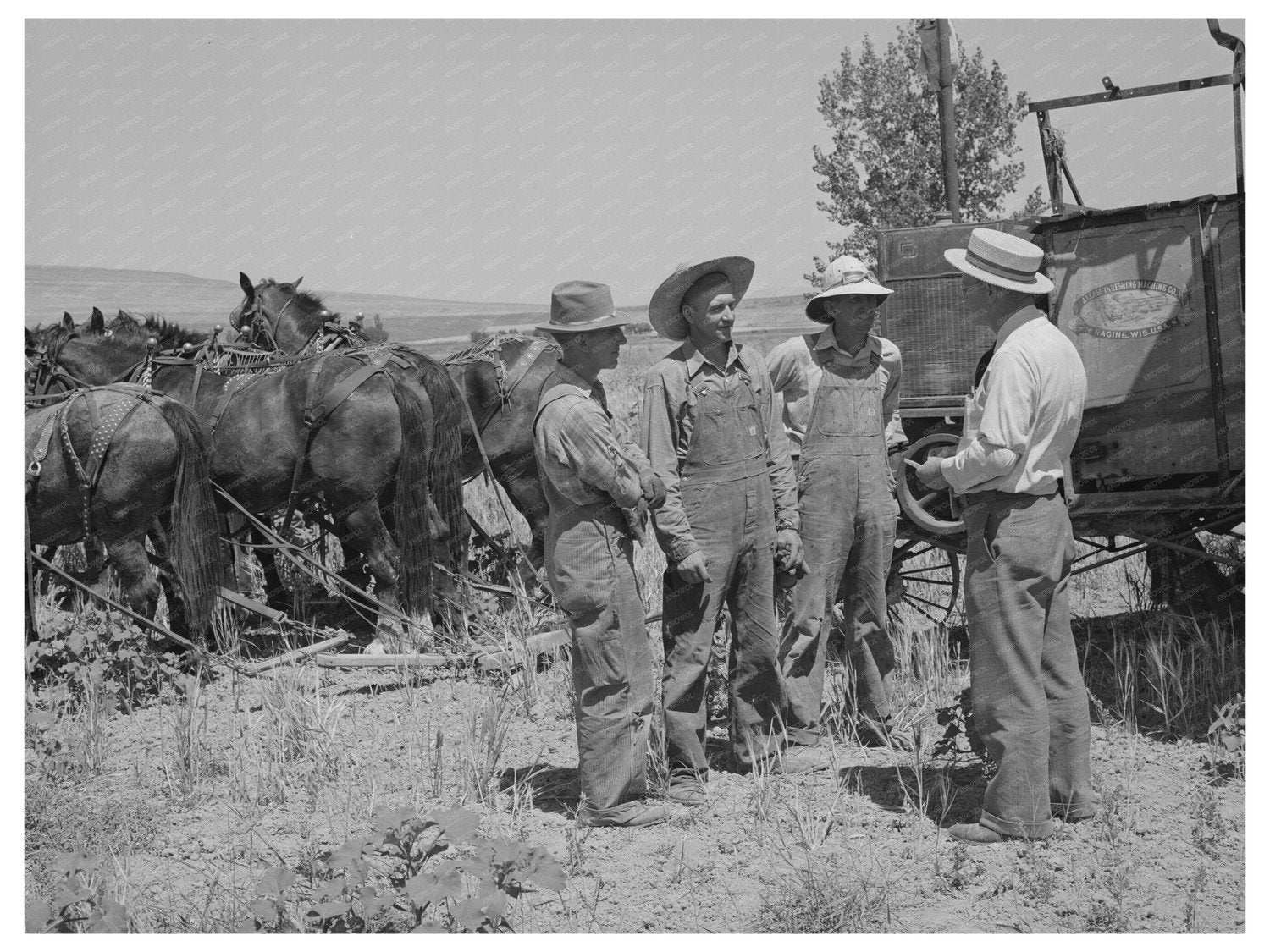 Thayne and Ericson Brothers Discuss Tractor Cooperative 1940