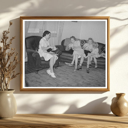 Farm Supervisor Visits Mormon Family in Snowville Utah 1940