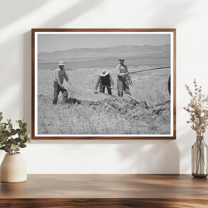 Vintage 1940 Photo of Cooperative Ditcher in Utah