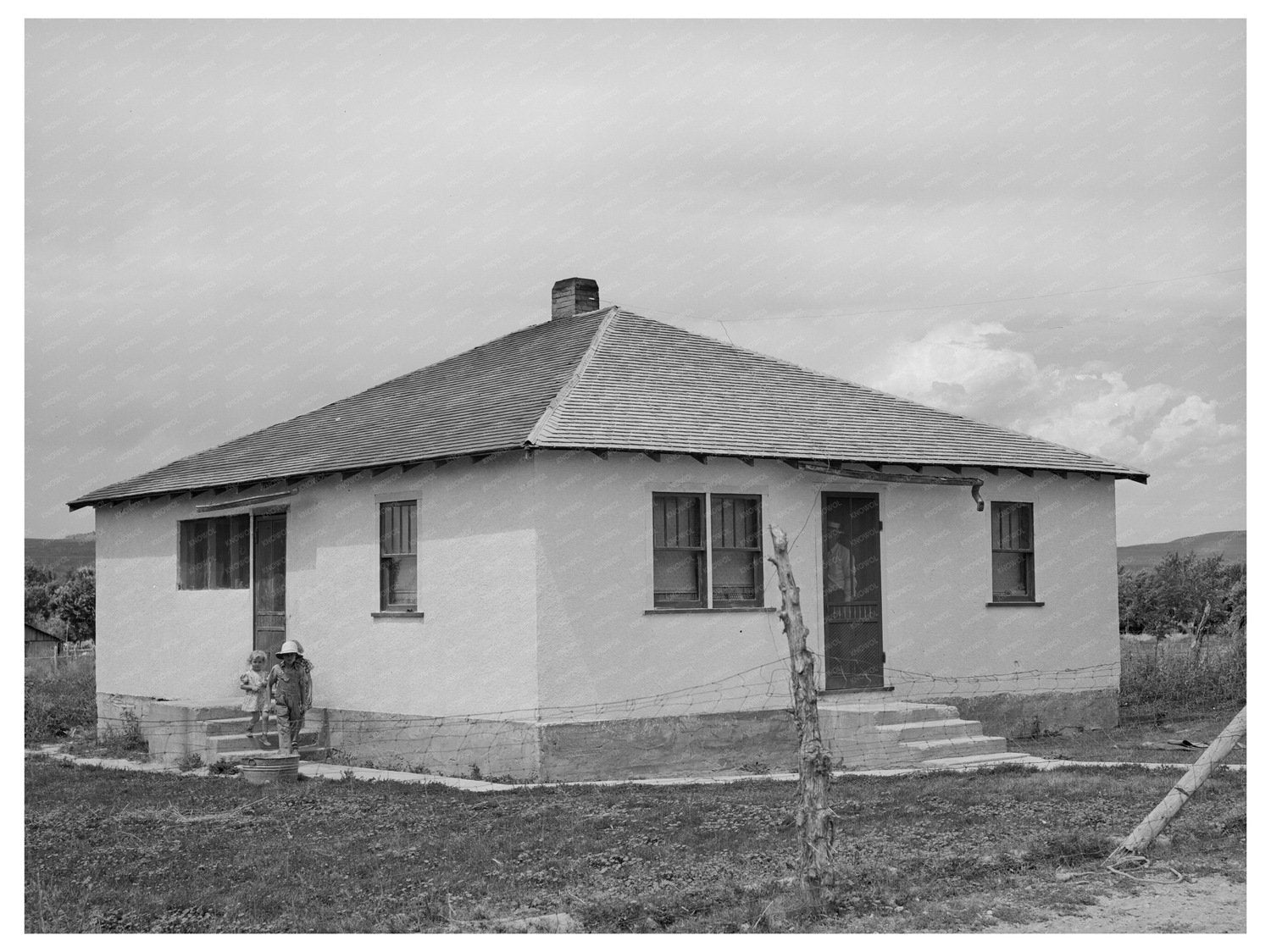Mormon Farmer Home in Snowville Utah 1940