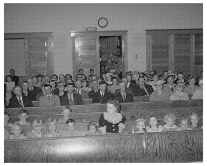 Latter Day Saints Church Gathering Mendon Utah 1940