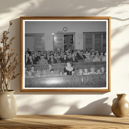 Latter Day Saints Church Gathering Mendon Utah 1940