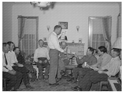 Mormon Farmers Meeting in Box Elder County Utah 1940