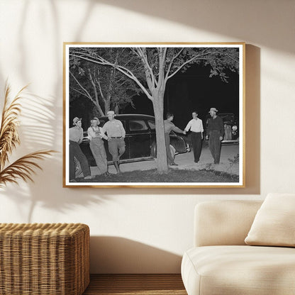 Mormon Farmers Meeting with Stallion in Utah 1940