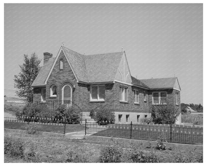 Mendon Utah Mormon Farmer Home August 1940