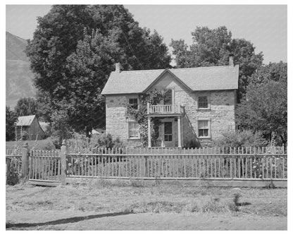 Vintage Rock House in Mendon Utah August 1940