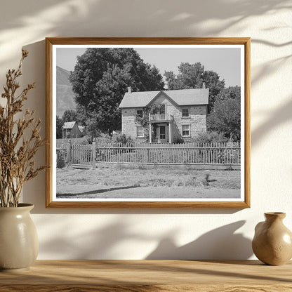 Vintage Rock House in Mendon Utah August 1940