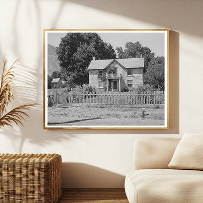 Vintage Rock House in Mendon Utah August 1940