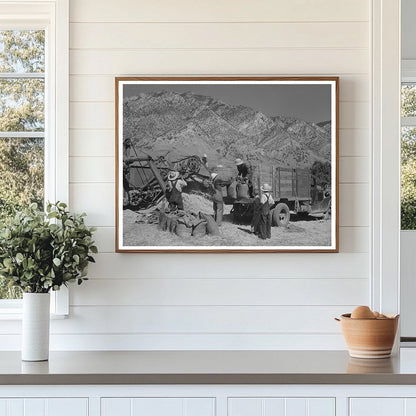 1940 Harvesting Small Grain in Box Elder County Utah