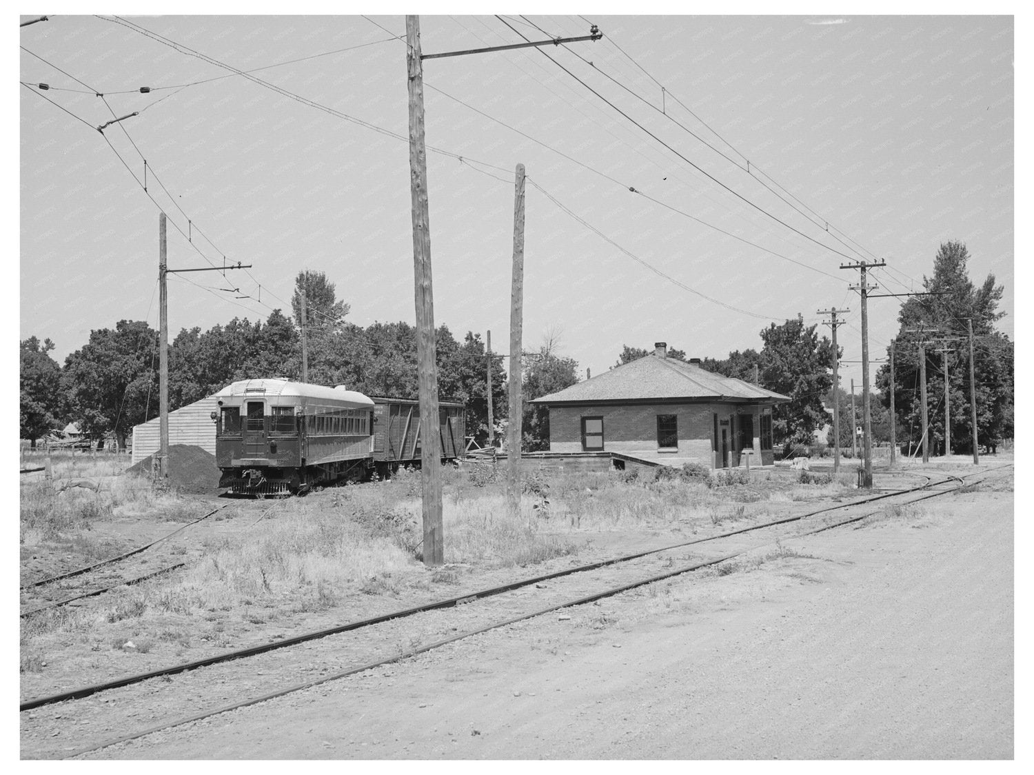 Mendon Utah Inter-Urban Station August 1940 Vintage Photo