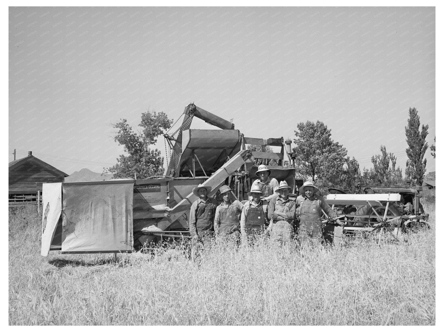 Farm Security Administration Combine Harvester Utah 1940