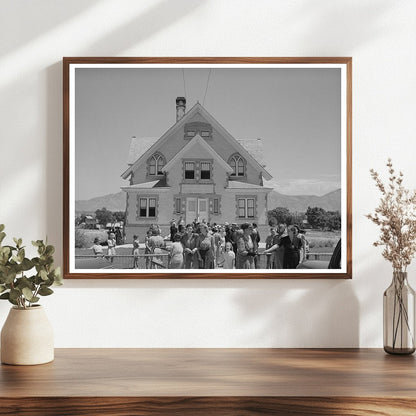 Latter Day Saints Church Congregation Mendon Utah 1940