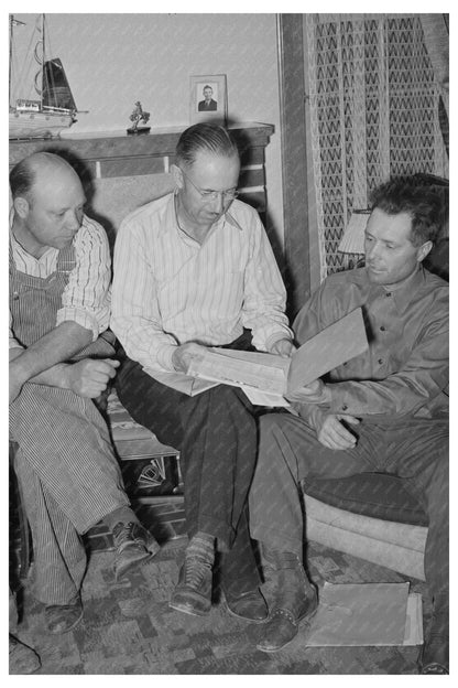 FSA Supervisor Reviews Stallion Records in Utah 1940