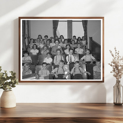Mormon Children at Church Mendon Utah August 1940