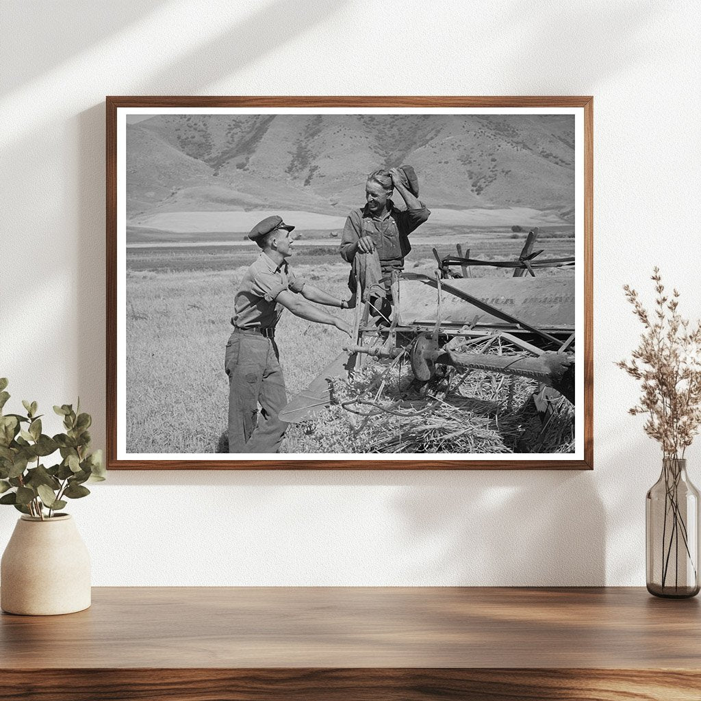 August 1940 Mantua Utah Cooperative Farming Scene