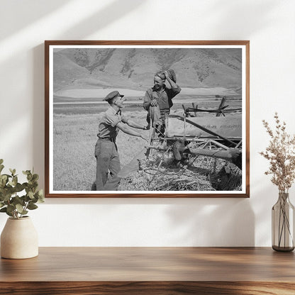 August 1940 Mantua Utah Cooperative Farming Scene