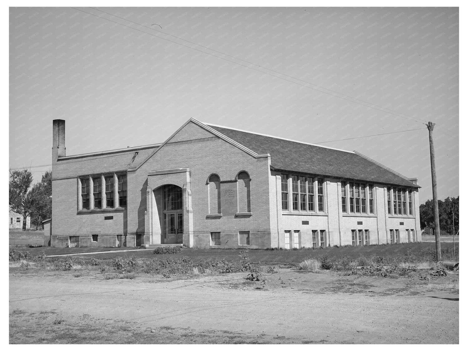 Mendon Utah Schoolhouse Vintage Photo August 1940