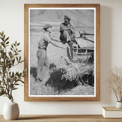 Mantua Utah Farmers Consulting on Custom Farm Work 1940