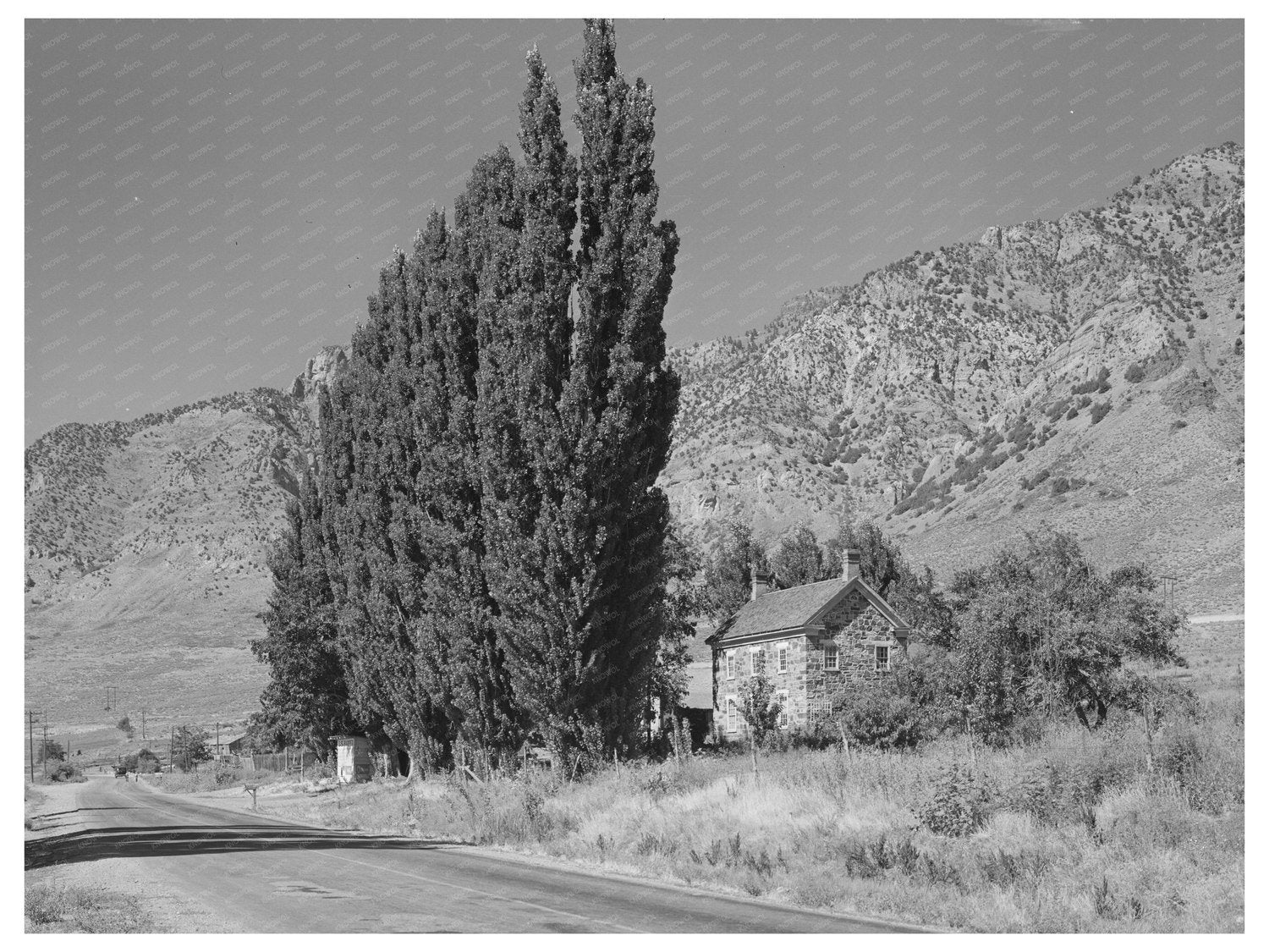 Vintage Rural Landscape Box Elder County Utah 1940