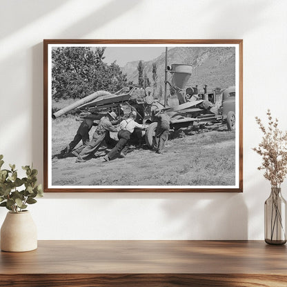 Harper Hay Chopper Vintage Photo Box Elder County 1940