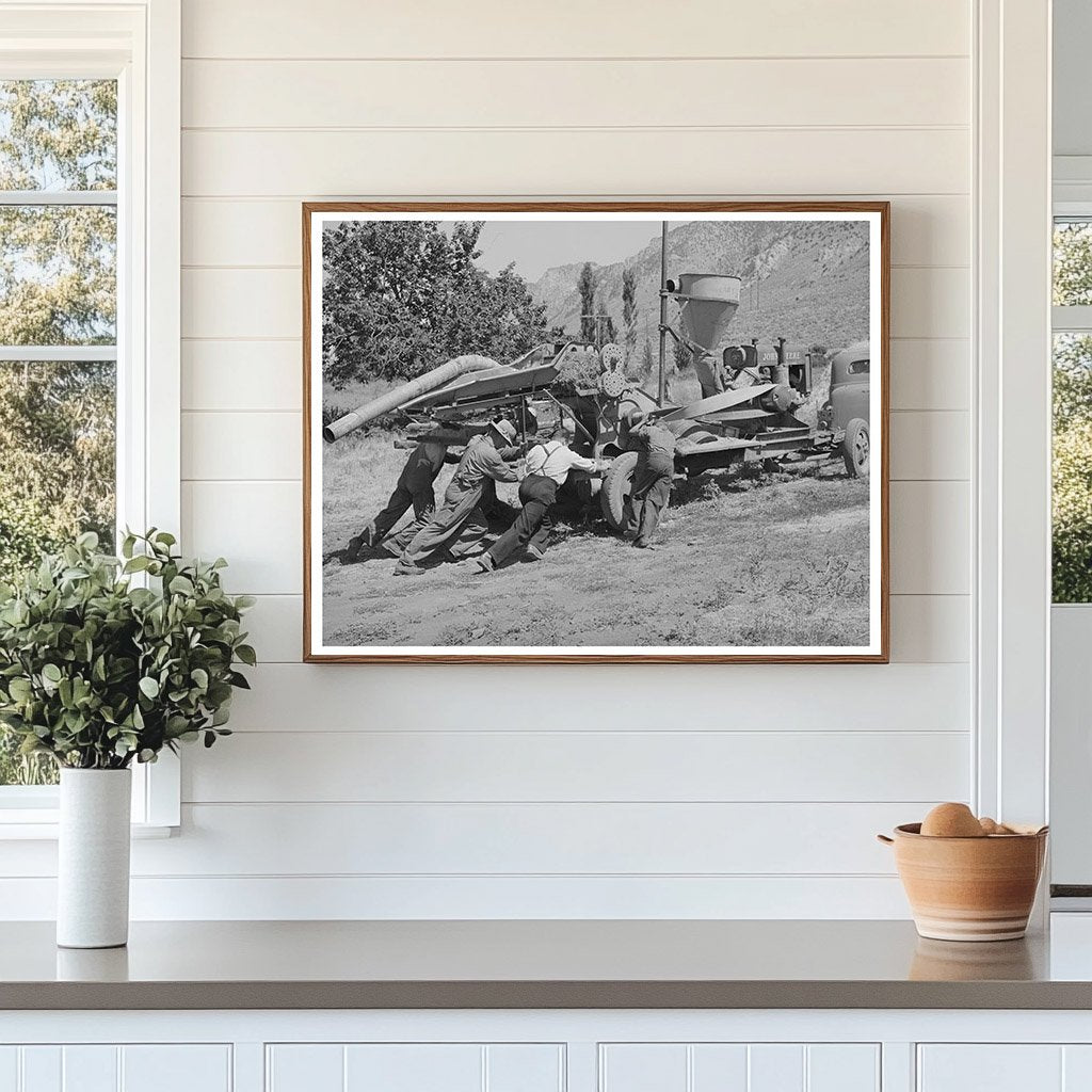 Harper Hay Chopper Vintage Photo Box Elder County 1940