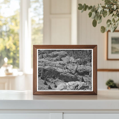 Uncompahgre River Valley Rocks Colorado September 1940