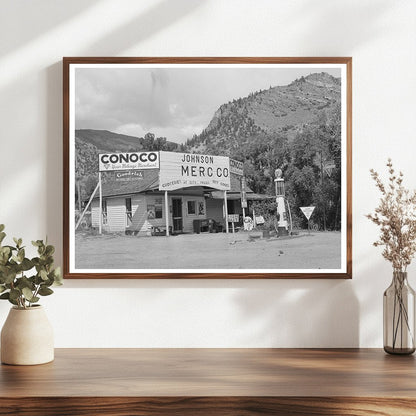 Grocery Store and Filling Station in Cimarron Colorado 1940