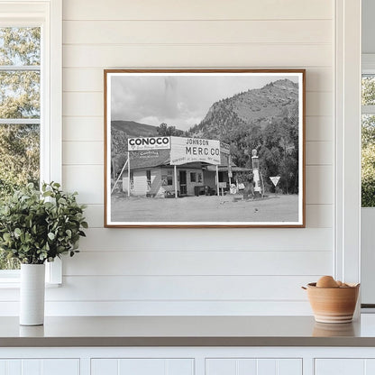Grocery Store and Filling Station in Cimarron Colorado 1940