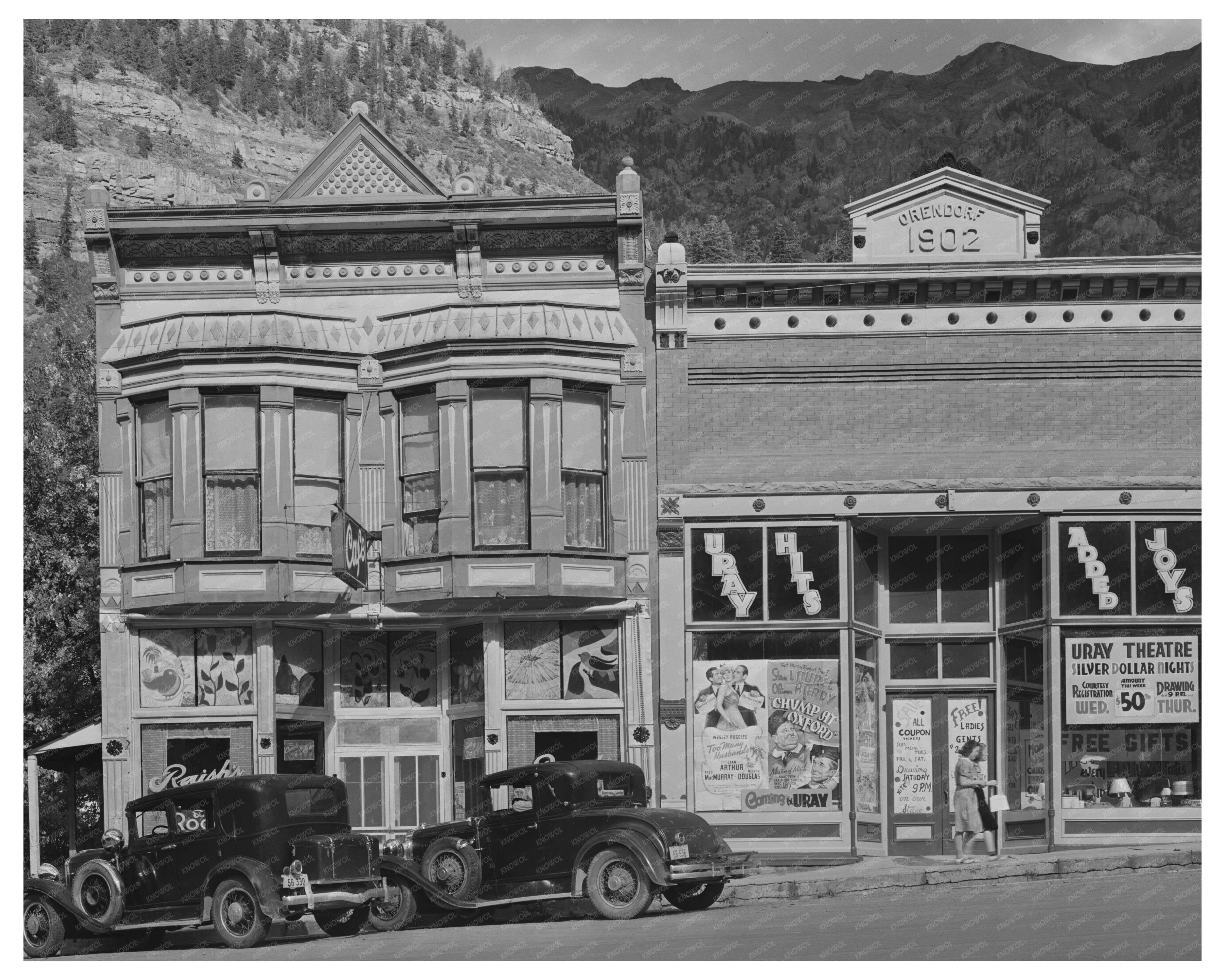 Vintage Store Building in Ouray Colorado 1940