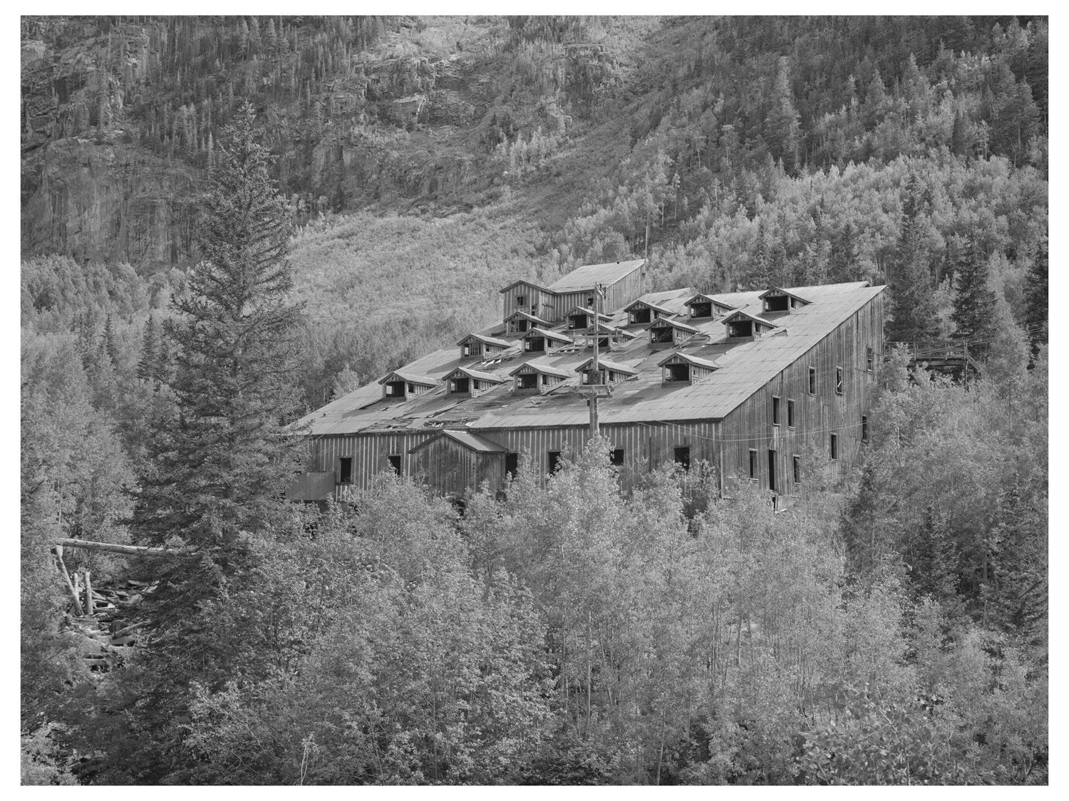 Abandoned Gold Mill in Ophir Colorado 1940