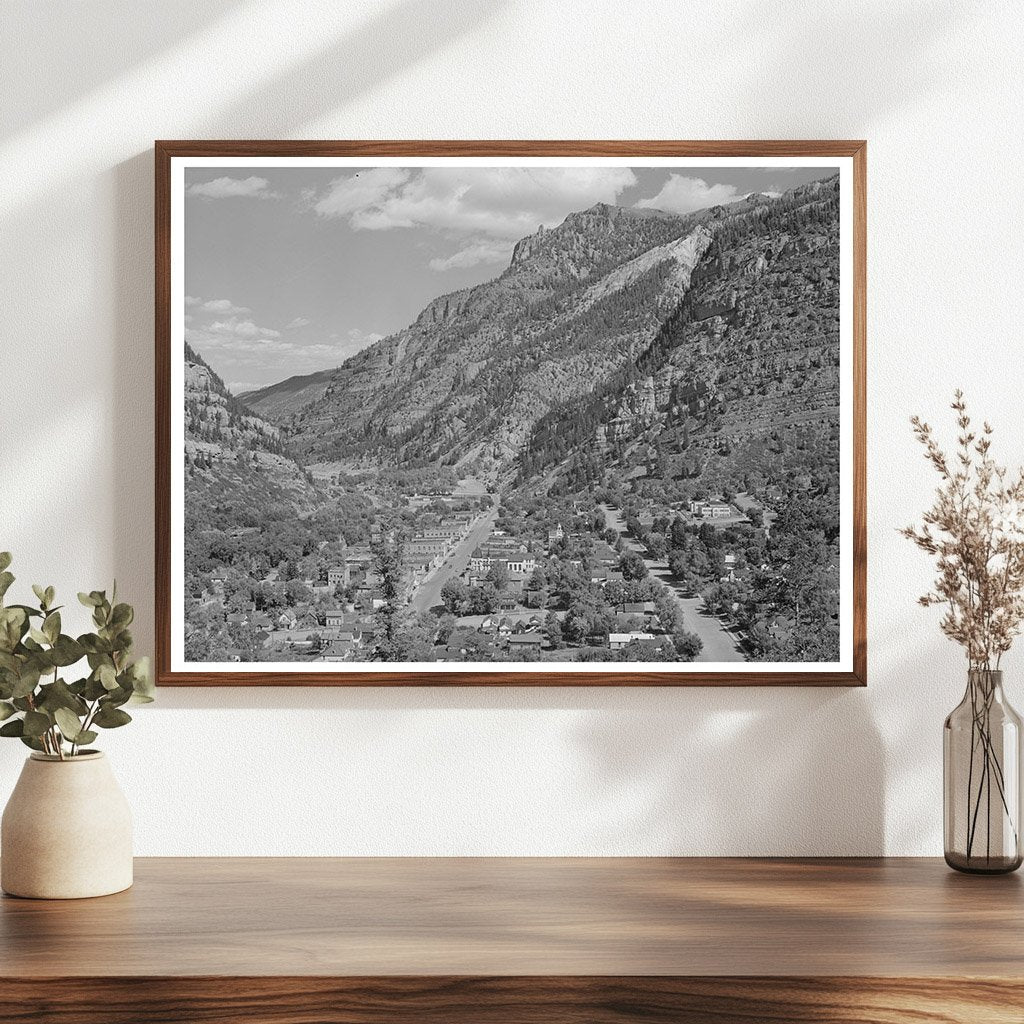 Ouray Colorado Historic Mining Town Photograph 1940