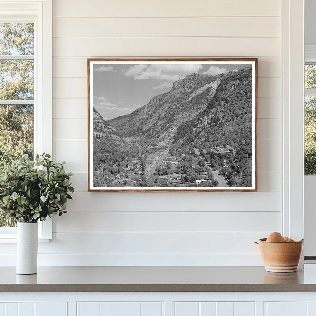 Ouray Colorado Historic Mining Town Photograph 1940