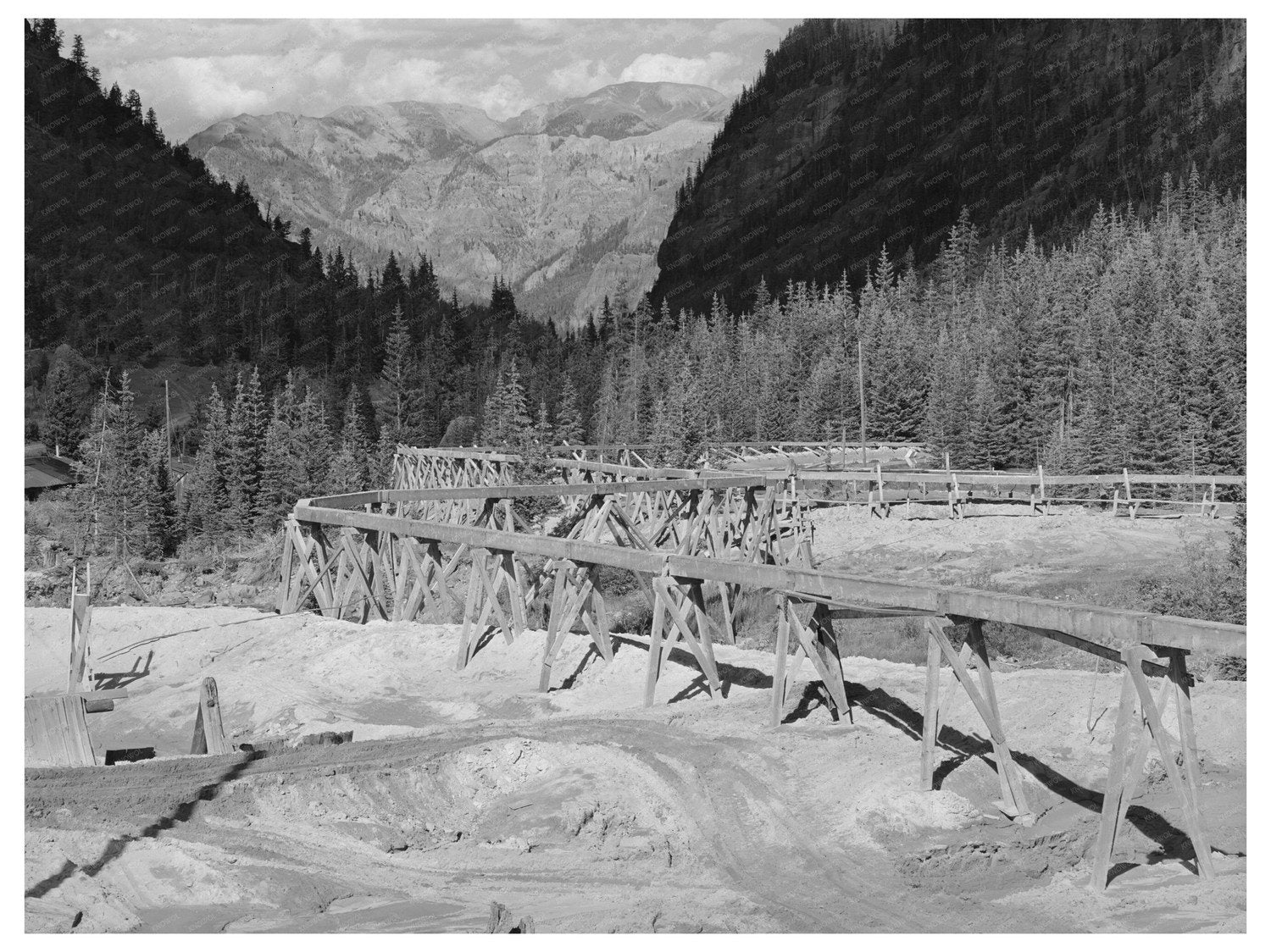 Camp Bird Gold Mine Tailings Pit Ouray County Colorado 1940