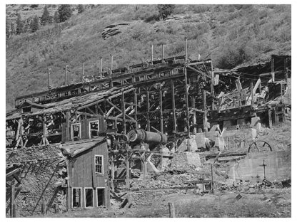 Old Gold Mill Remains Telluride Colorado September 1940