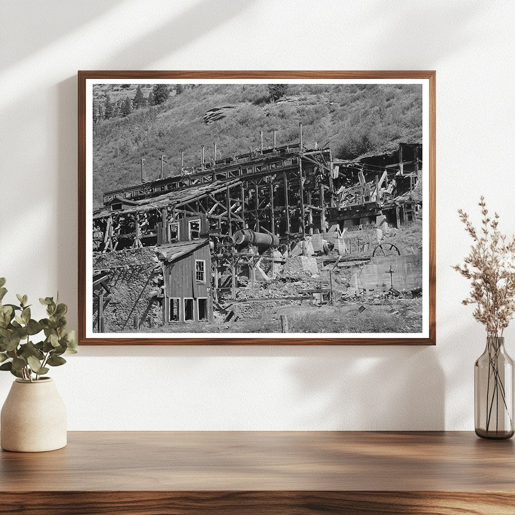 Old Gold Mill Remains Telluride Colorado September 1940