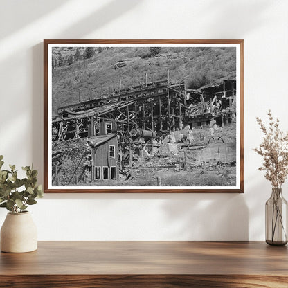 Old Gold Mill Remains Telluride Colorado September 1940