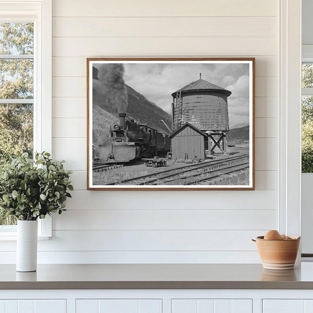 Narrow Gauge Railway Yard in Telluride Colorado 1940