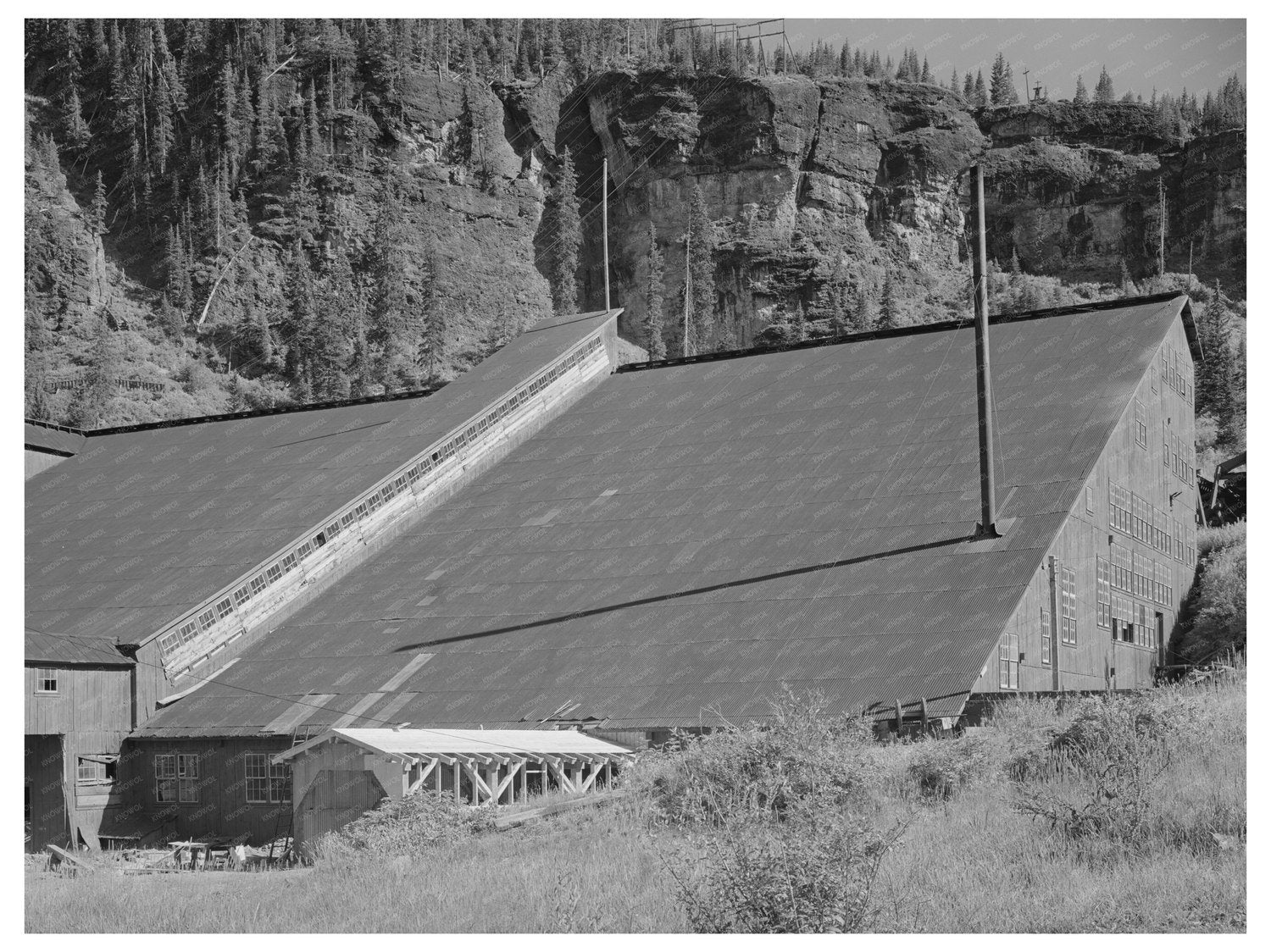 Camp Bird Mine Mill Ouray County Colorado 1940 Image