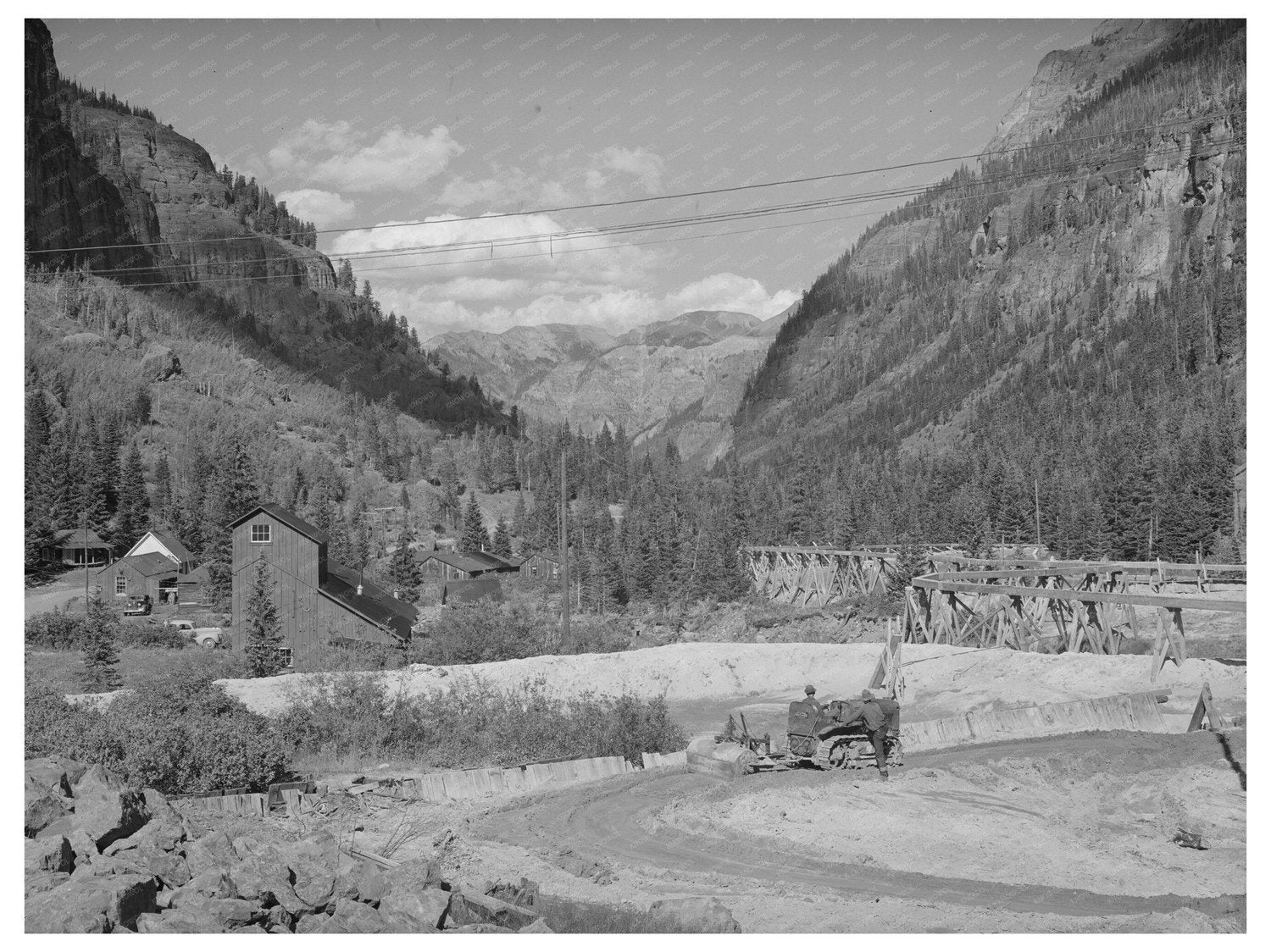 Camp Bird Gold Mine Tailings Pit Ouray County 1940