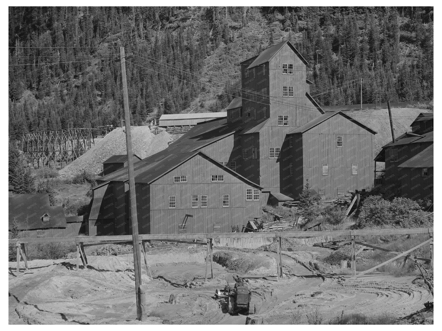 Camp Bird Mine Mill September 1940 Ouray County Colorado
