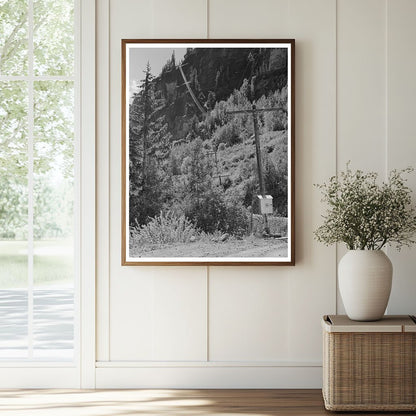 Telephone Wires at Camp Bird Mine Ouray County 1940