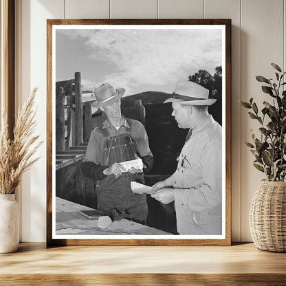 Freight Train Conductor and Worker Cimarron Colorado 1940