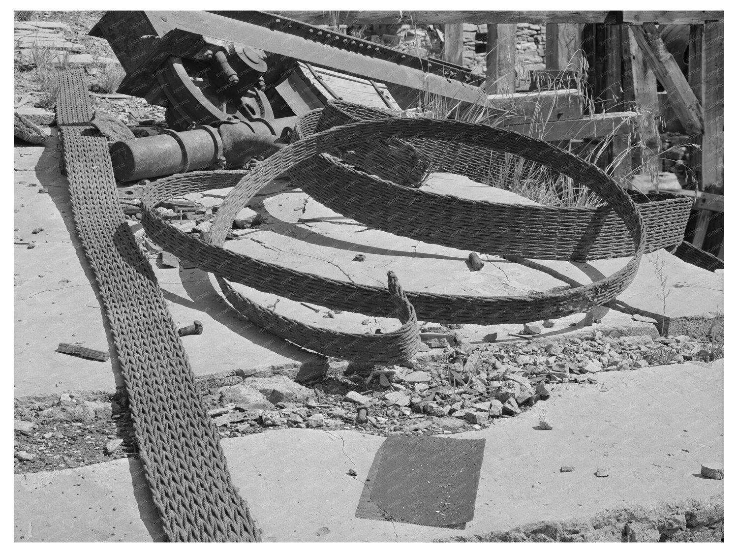 Abandoned Gold Mill Equipment Telluride Colorado 1940