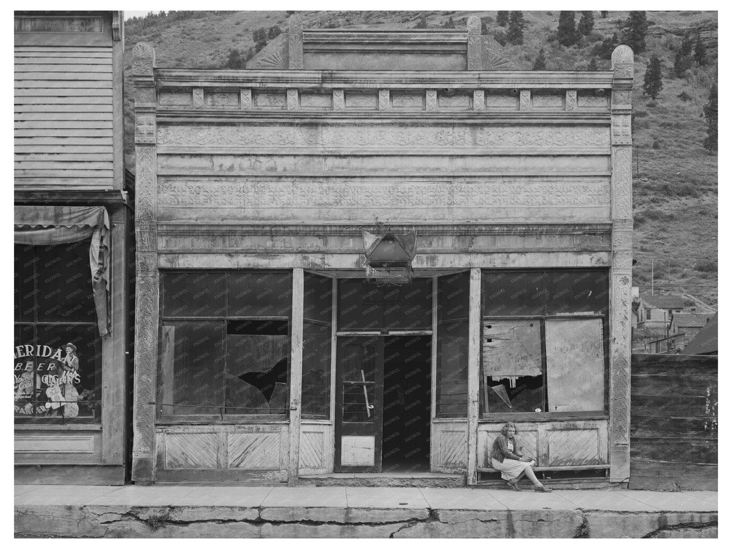 Dilapidated Buildings in Telluride Colorado 1940