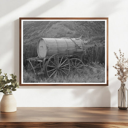 Sprinkling Wagon in Telluride Colorado 1940