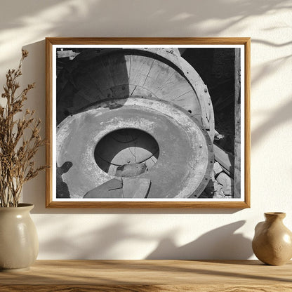 Vintage Wooden Wheels in Abandoned Gold Mill Telluride 1940