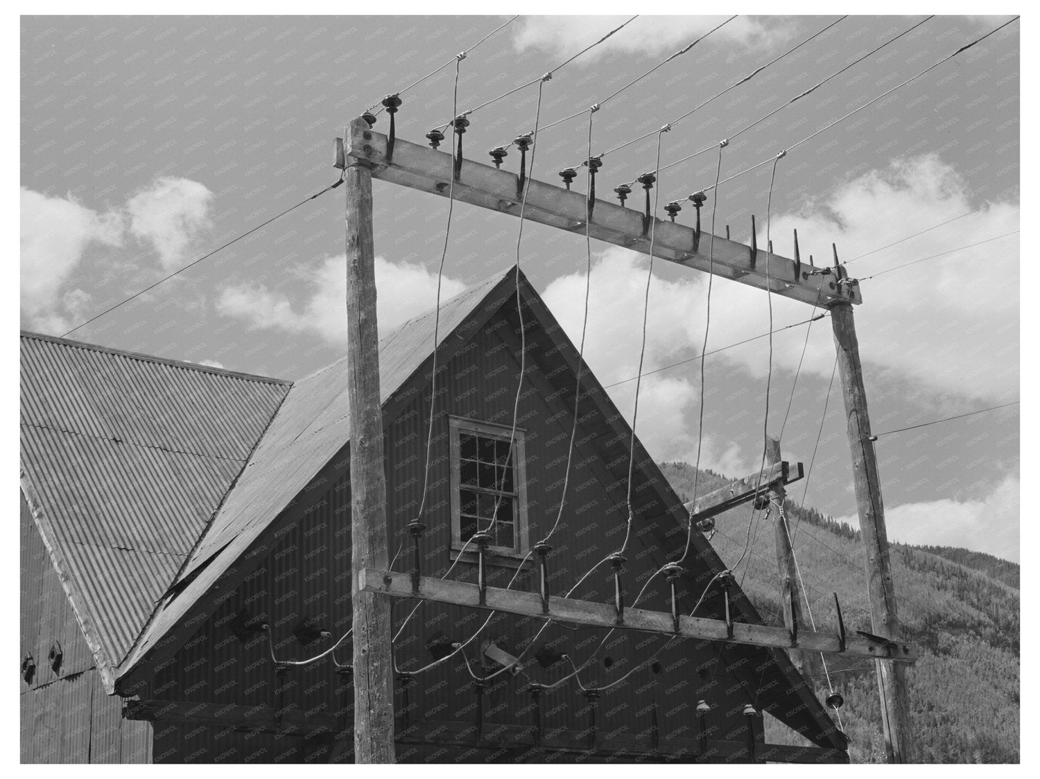 Electric Outlets at Abandoned Gold Mill Telluride 1940
